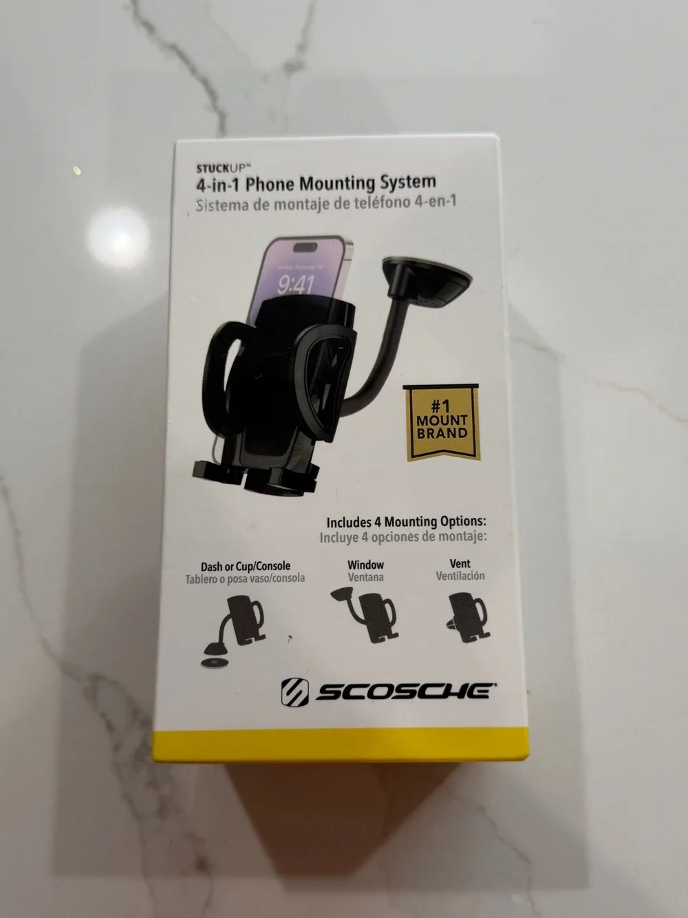 New Scosche Stuck up 4-in-1 Phone Mounting System